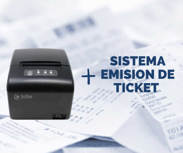SISTEMA DE EMISION DE TICKET MAS IMPRESOR TERMICO  MMSOFT