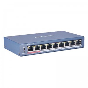 Switch PoE+ / 8 Puertos 10/100 Mbps 802.3af/at (30W)  DS-3E0109P-E/M(B)  Hikvision